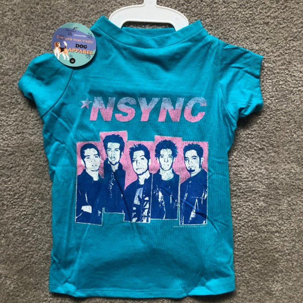 NWT NSYNC Dog T-Shirt Size MEDIUM